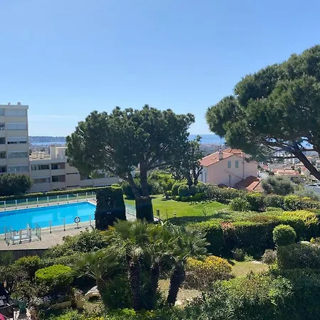 Sea View Pool Bright And Modern Flat Near Apartment Antibes